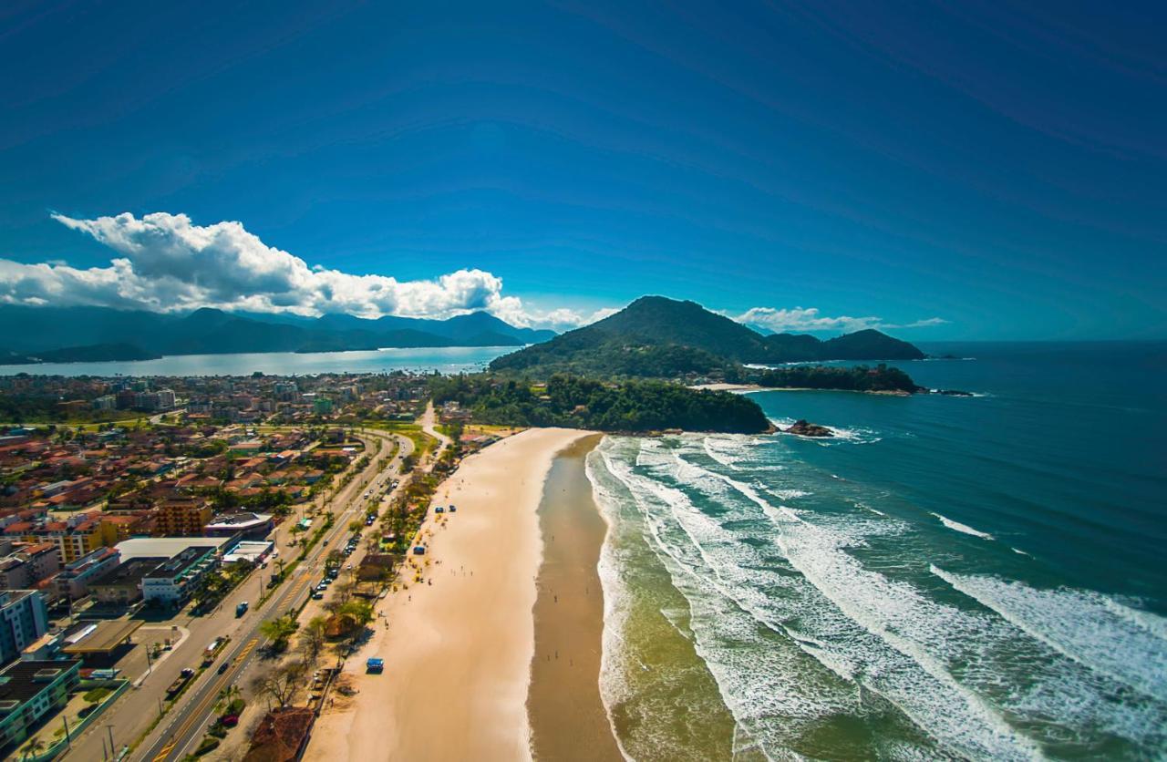 Lindo Apartamento Praia Grande Tenório pé na areia com ar Ubatuba Exterior foto